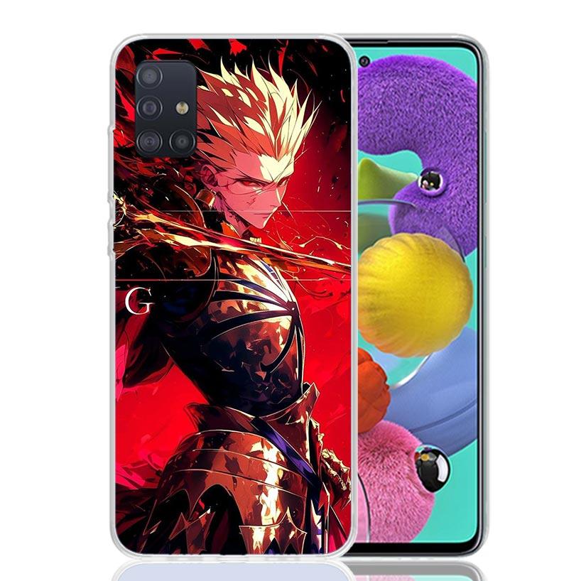 Fate Zero Stay Night Gilgamesh Phone Case For Samsung Galaxy A52 A32 A22 A12 A02S A50S A30S A51 A31 AA71 Note 20 Ultra 10 S10 Pl