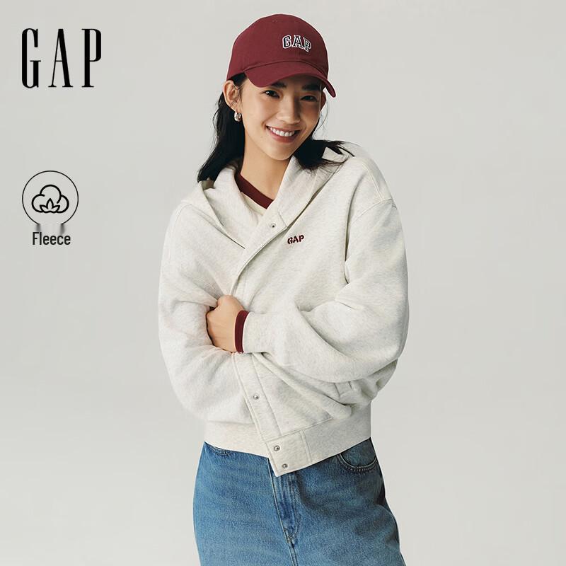 Gap Women's American Retro Logo Embroidery Fleece Hoodie