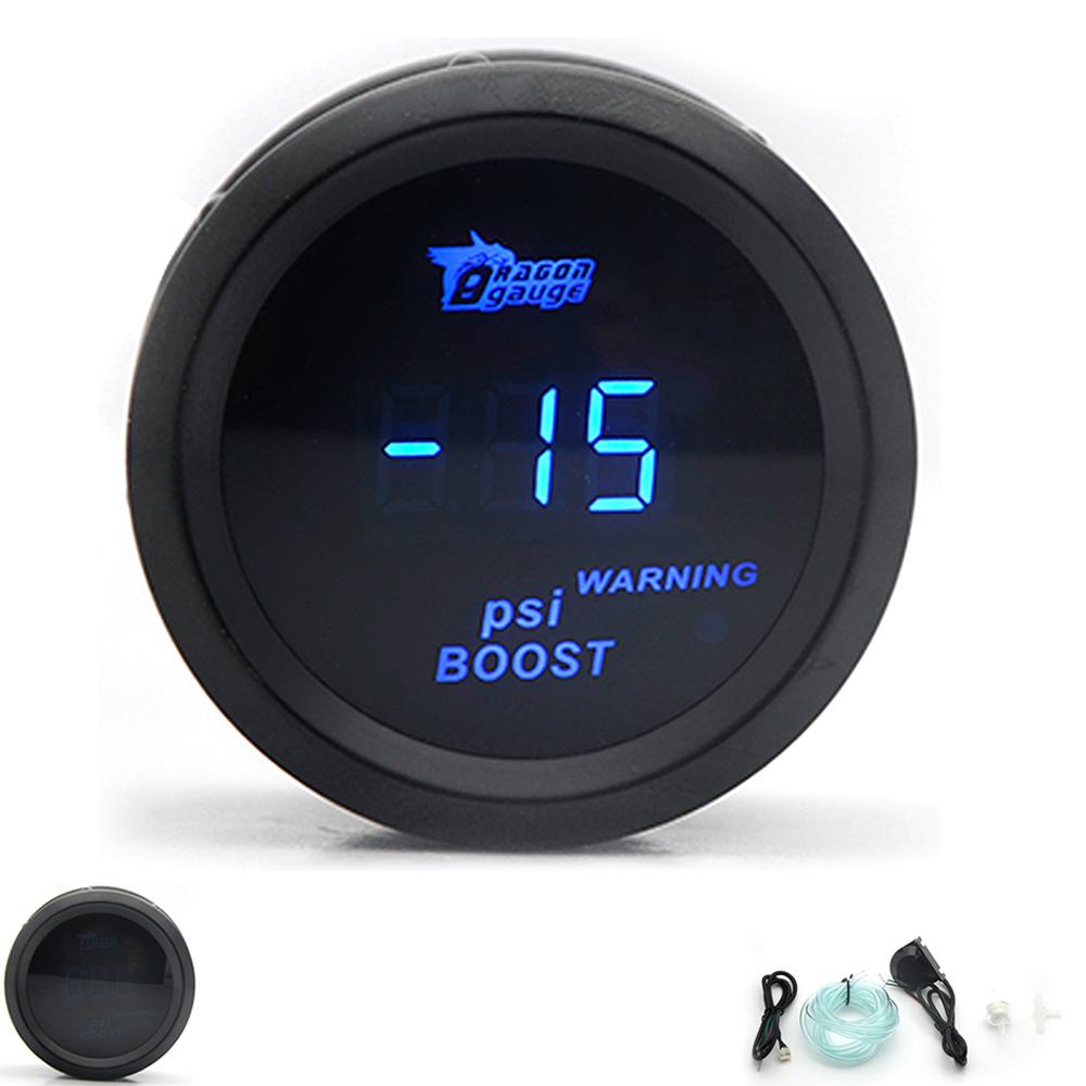 2" 52mm Auto Digitaler Turbo Ladedruckanzeige PSI BAR Wassertemperatur Öltemperatur Öldruckanzeige Voltmeter EGT Drehzahlmesser U/min-Anzeige