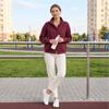 Women's Casual Corduroy Jacket with Pockets, Color Button Front Coat