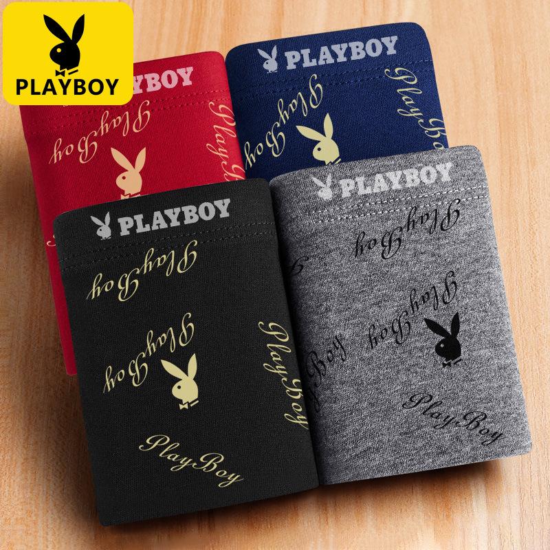 Playboy VIP Men's Plus Size Cotton Antibacterial Boxer Briefs