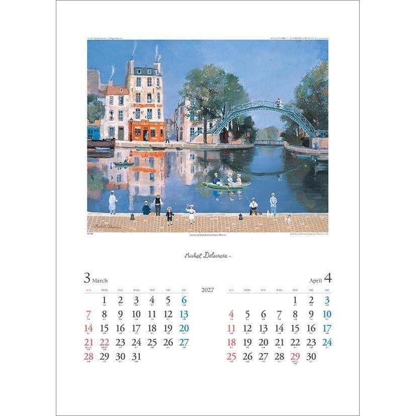 Todan Michel Delacroix 2027 Wall Calendar CL27-1052
