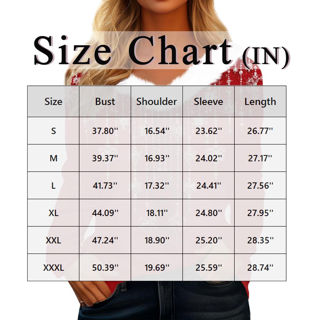 Long Sleeve Shirts For Women Cute Tops Christmas Prints Tees Blouses Casual Plus Size Basic Tops Pullover
