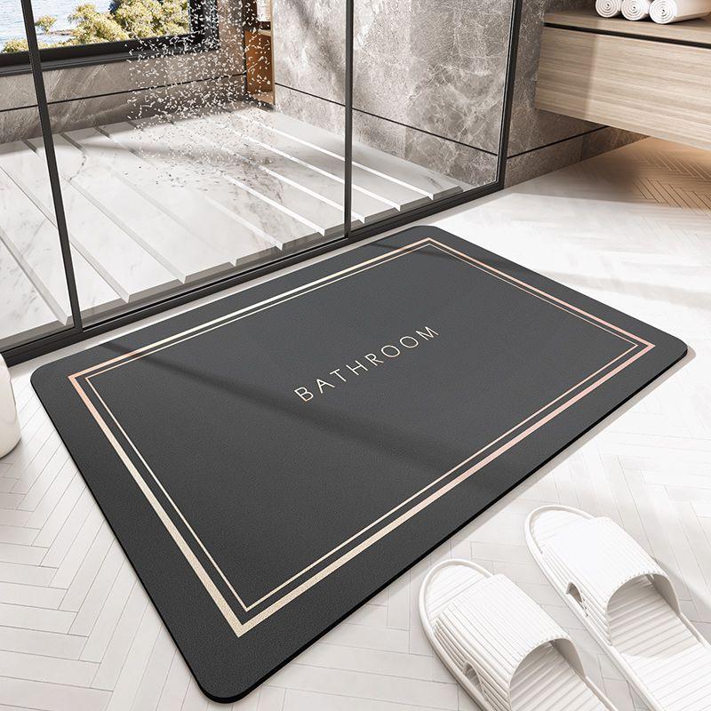 Toiletten saugfähige Bodenmatte rutschfest Kieselgur Kissen Toilettentürmatte Badezimmertürmatte Eingang Fußmatte
