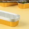 30/50Pcs Reusable Mini Bread Packing Foil Box Rectangle Cupcake baking Tray  Dessert