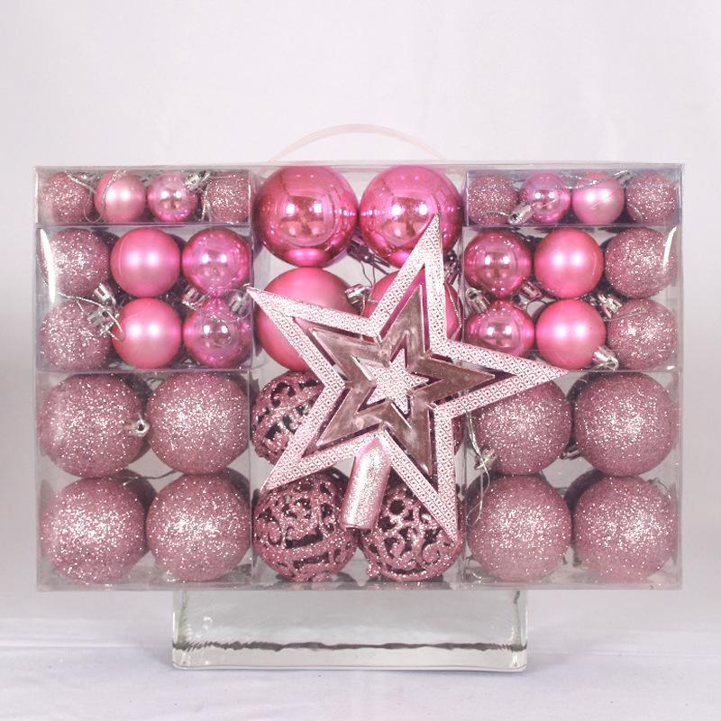 101-teiliges Weihnachtskugel-Set: Glänzende, Matte & Hohle 3-6cm Ornamente