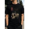 Plus Size - Men's T-Shirt S-5XL Featuring a Bold Skull and Cat Graphic With 'Bad Days Don't Last' Text - a Casual Short-Sleeve Crew-Neck Top With a