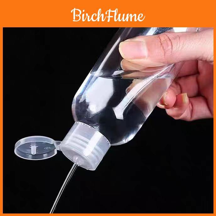 Plastic Cosmetic Bottles With Flip Butterfly Cap For Travel And Storage