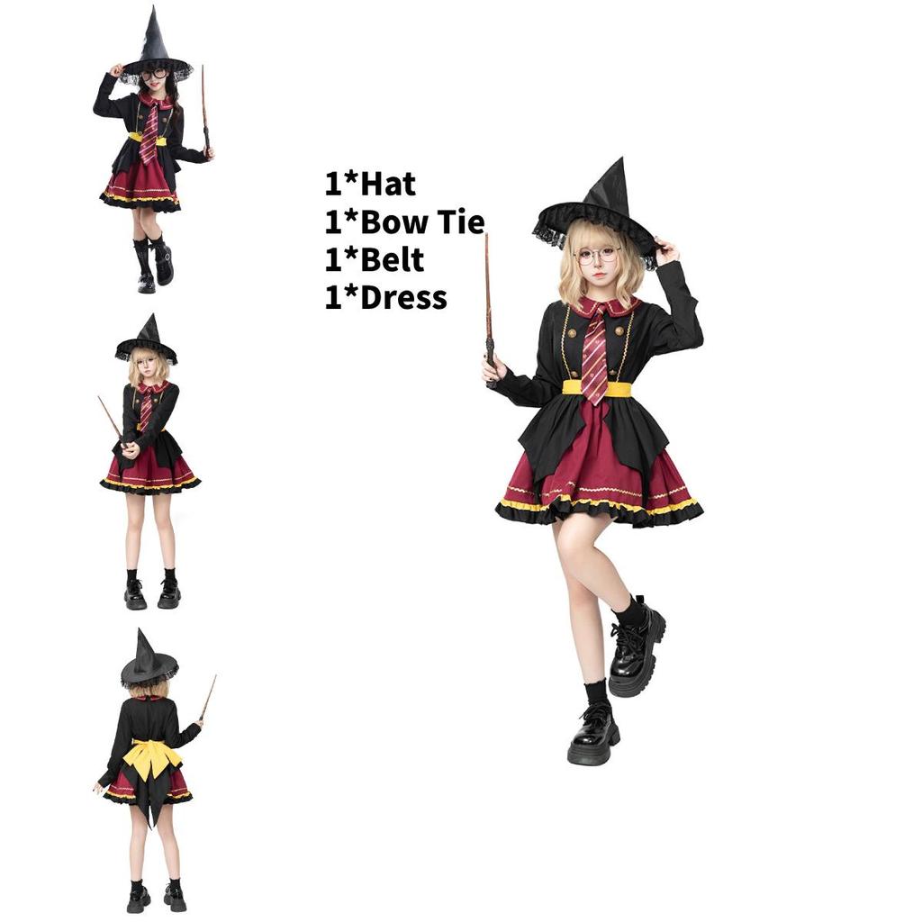 Harry Potter Cosplay Costume For Girls Teenagers Polyester Magical Role Play Suit For Anime Conventions