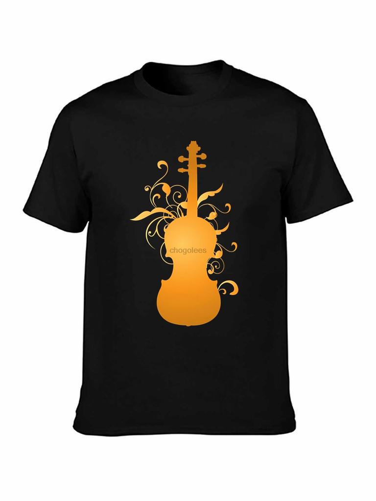 Violin with Flowers Women TShirt Summer Style Women Short Sleeve T Shirt Lady Casual Short Sleeve Tees Lady Fantastic