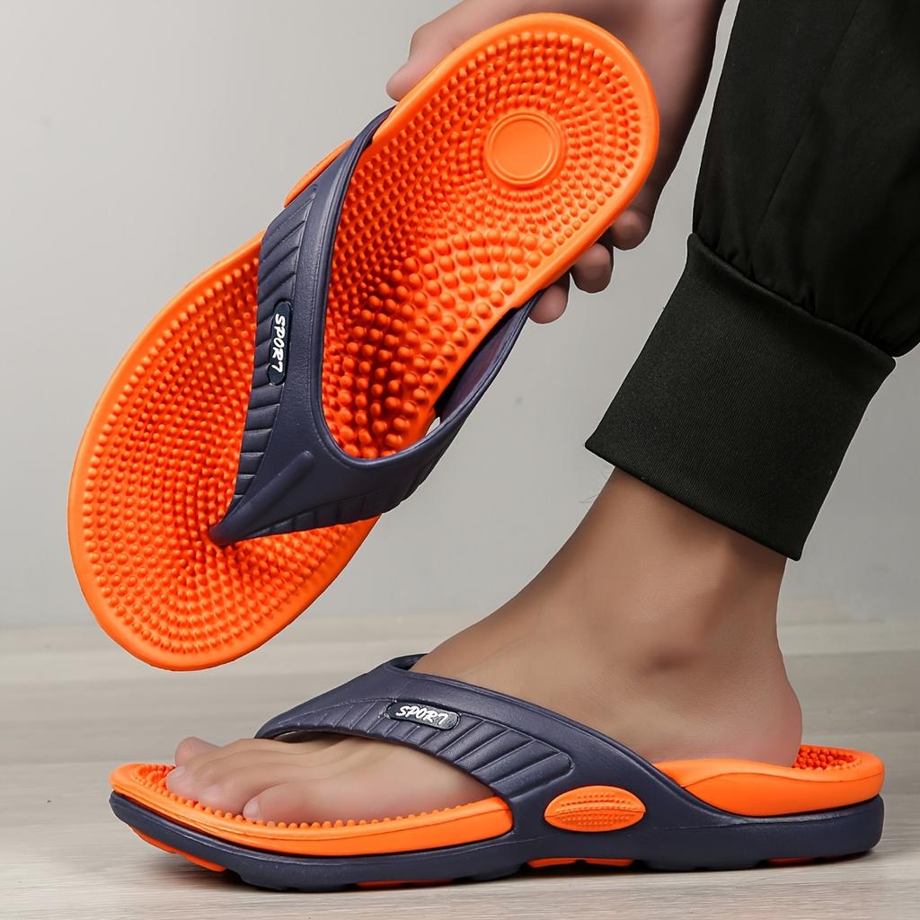 Acupressure Massage Slippers, Flip-Flops, Arch Support, Lightweight And Comfortable Summer Sandals with Shock Absorption And Anti-Slip Features