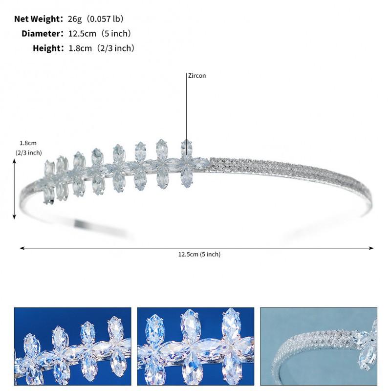 

Daily Fresh Simple Hair Accessories Crystal Zircon Headband Children s Birthday Performances Jewelry Thin