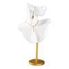 Stylish Neck Model Stand Necklace Showcases Stand Earrings Holder Resin Texture Jewelry Holder for Showcasing Jewelry
