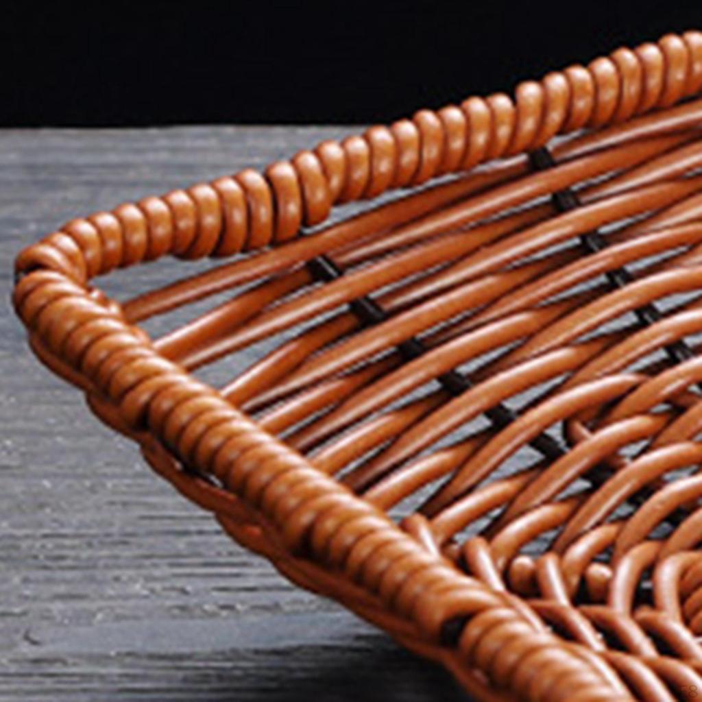 Bread Basket, Kitchen Fruit Holder, Decorative Basket Serving Tray Food Organizer for