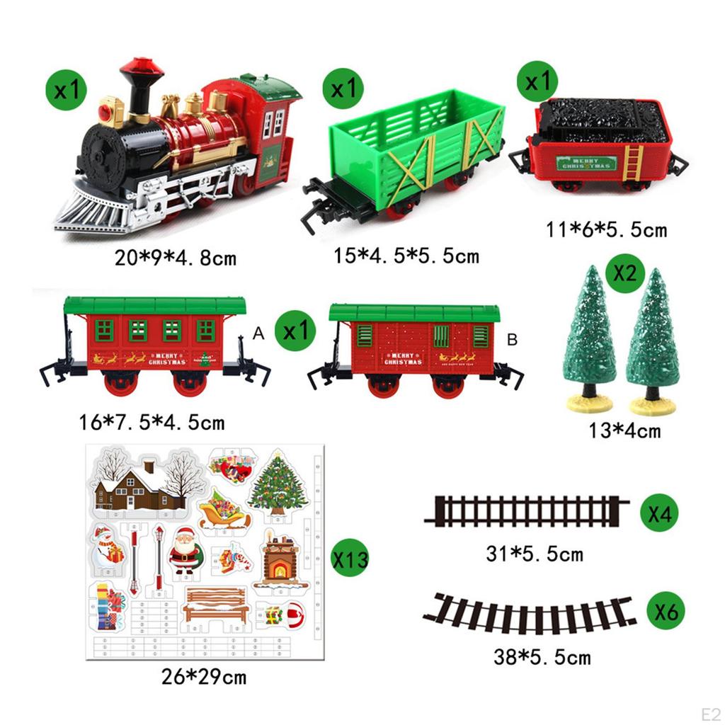 Electric Train Toy, Set, Kid Toy Puzzle Toys, Christmas Railway Track Set for