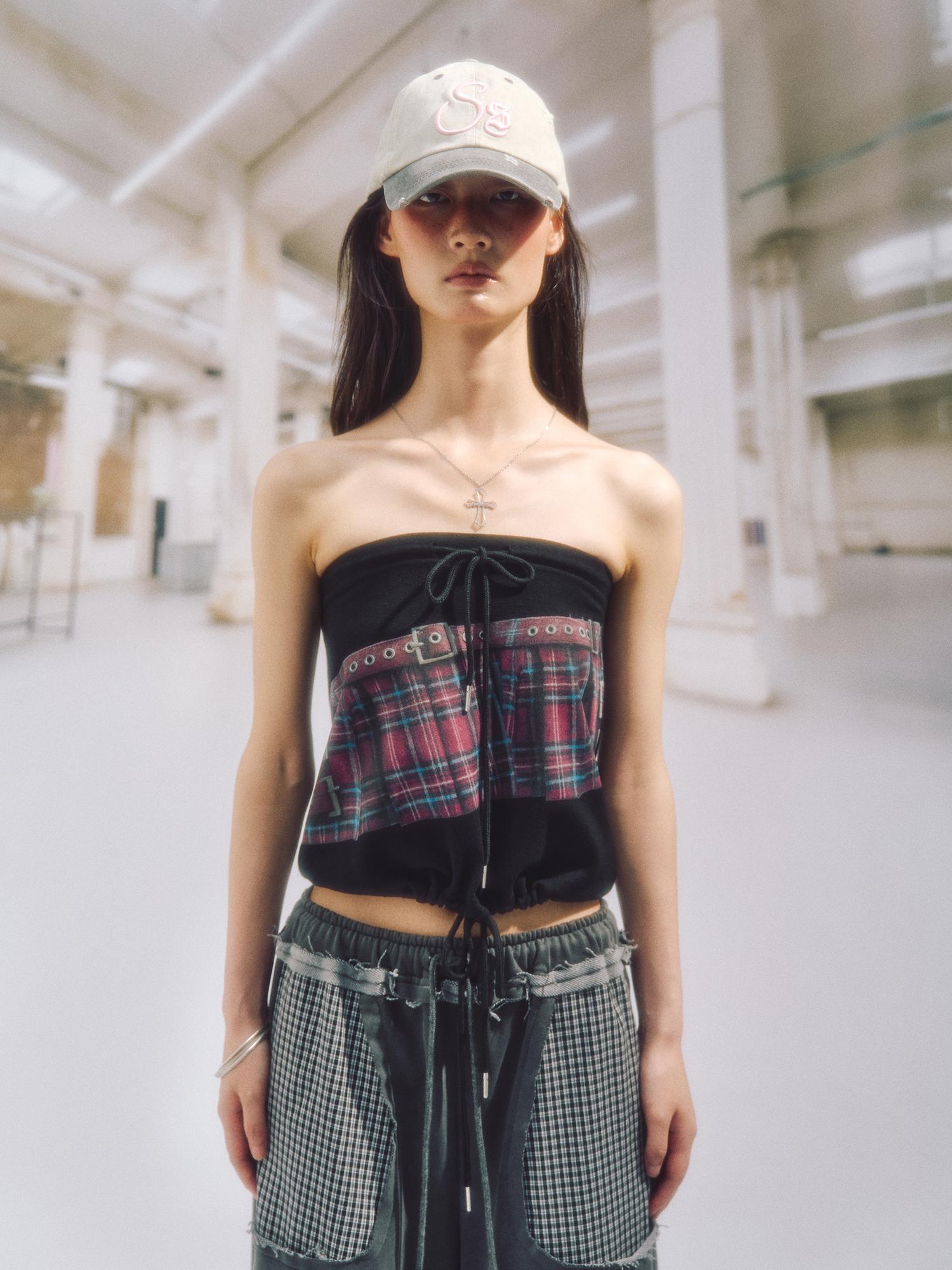 Som Sok Nith 2Way Printed Top_Black Black