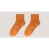 Autumn and Winter Solid-color Mid-calf Socks for Men, Pure Cotton Breathable, Sweat-absorbing and Odor-proof Socks, Casual Sports Socks
