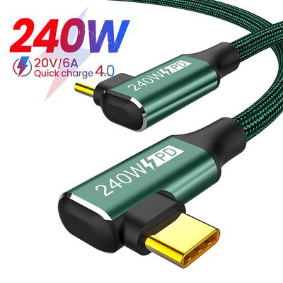 Cavo PD 240W 5A USB Type C a USB C Cavo di ricarica rapida USB-C PD per Macbook Pro Cavo Samsung Type-C USBC 0,5/1/2 M