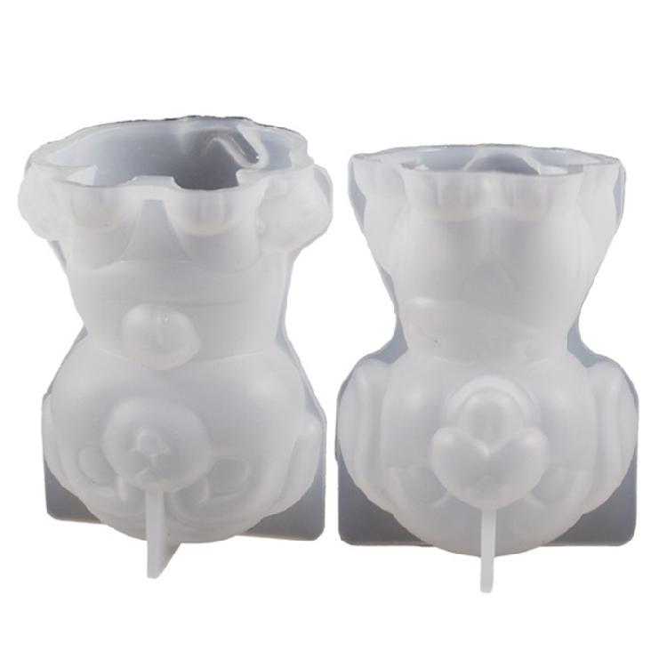3D Crown Scarf Puppy Candle Moulds Non-Stick Scented Candle Mould DIY Soap