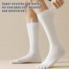 Men Toe Socks Long Cotton Simple Business Stockings Breathable 5 Finger Socks Calf For 4 Seasons