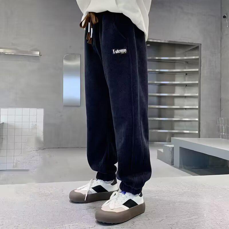 

Модные спортивные штаны для мальчиков на весну/осень 2025 - Повседневные длинные брюки для учеников средней и младшей школы 170 cm