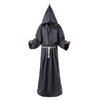 Halloween Decoration Costume Robe Friar Priest Robes Witch Wizard Cloak Cape Party Death Ghost Vampire Devil Demon Cosplay 1 Set