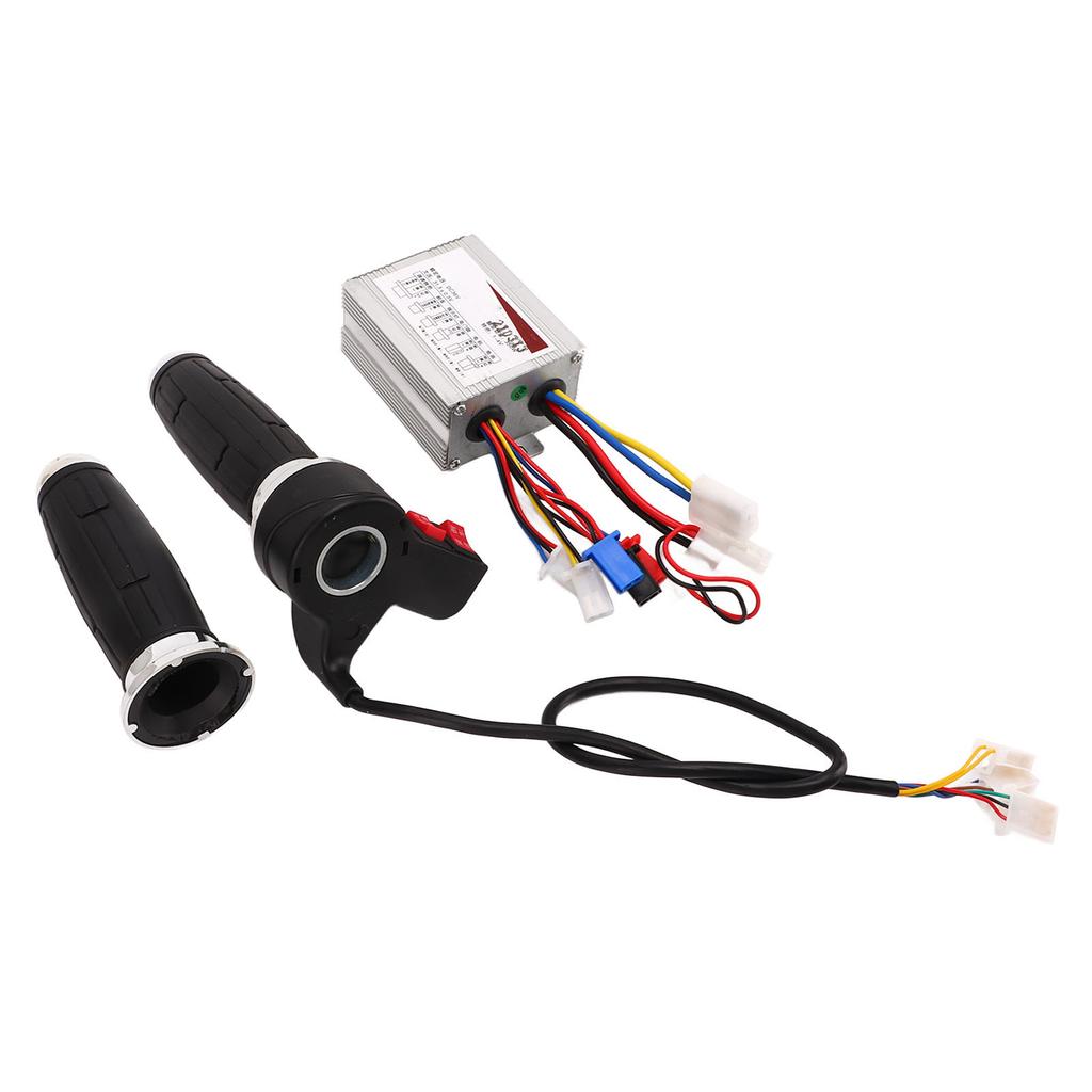 Brushed Controller Throttle Grip Set 36V 350W Good Heat Dissipation 3 Speed E Bike Motor Controller
