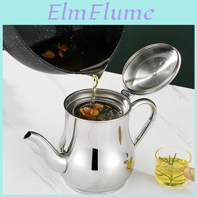 Steel Stainless Filter Oil Pot Household Leakproof Wine Pot Pouring Oil Bottle