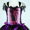 Glitzerndes schwarzes Katzen-Tutu-Kleid für Baby-Mädchen Tier Halloween-Kostüme mit Ohren Haarschleife Kinder Glitzernde Kätzchen Ballett-Tutus Outfit