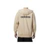 Adidas Letter Print Full Zip Long Sleeve Hoodie Men Hoodies Khaki JF3325