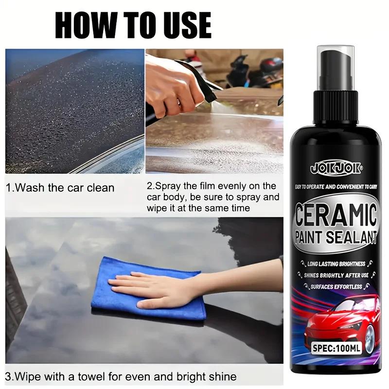 Car Paint Surface Coating spray:Super Water-repellent Formula,car Detail Spray Sealant and Coating,enhancing Paint Surface Gloss