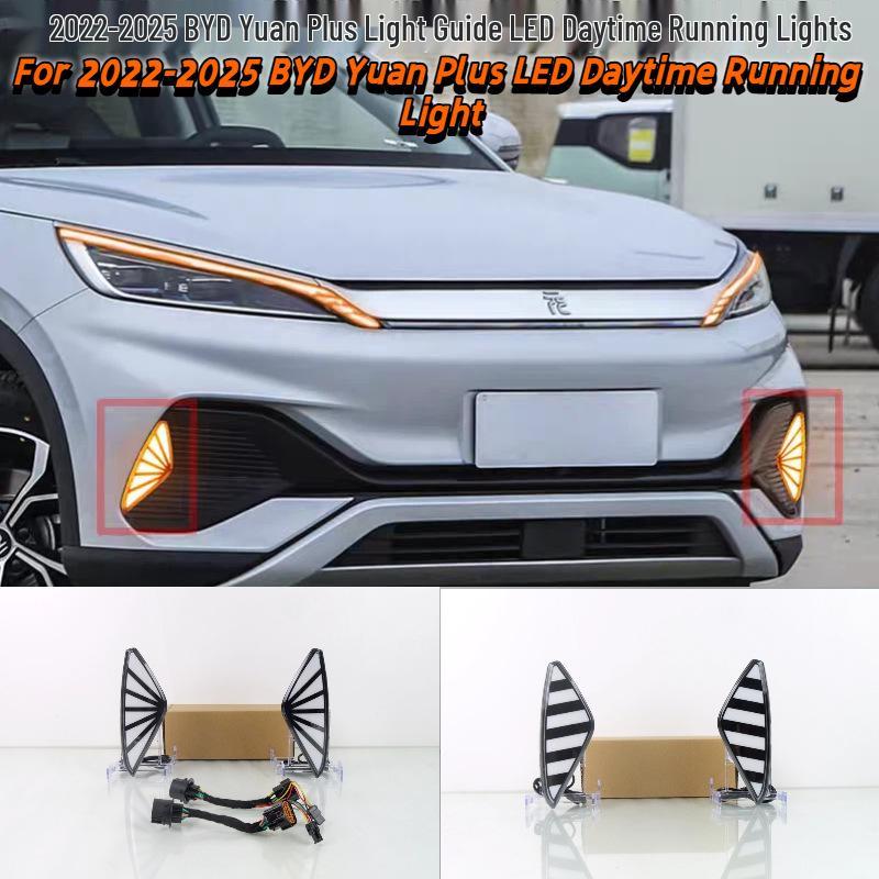 LED Daytime Running Lights for 2022-2025 BYD Yuan Plus Front Bumper