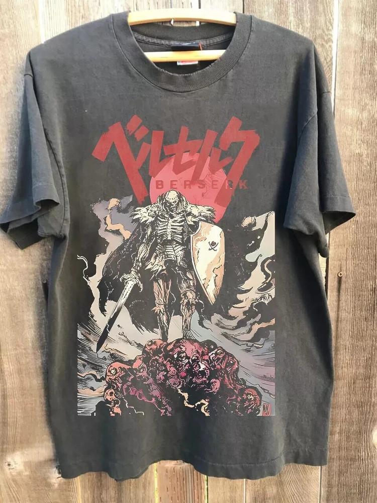 Футболка Berserk, Футболка с принтом Берсерк Гатс из фильма, Размеры S-5XL, TT759, Унисекс XXL