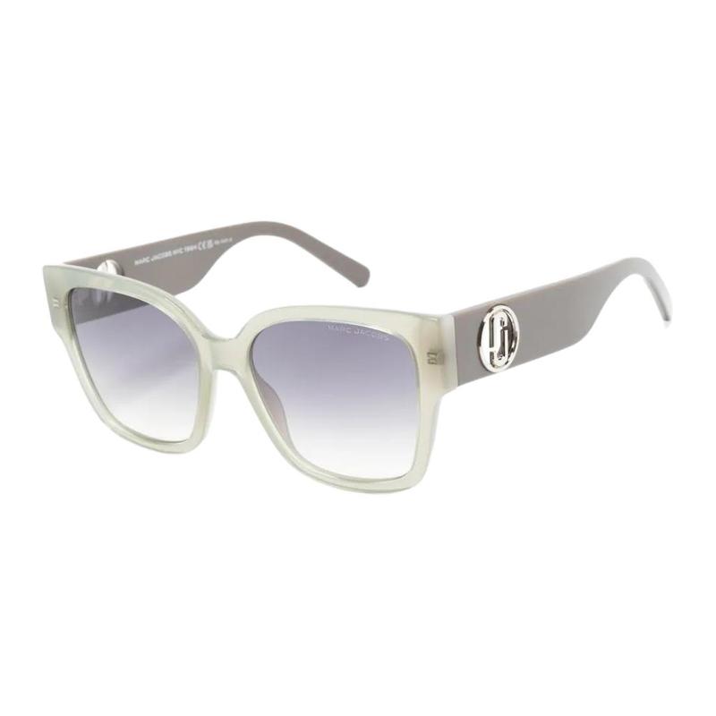 Marc Jacobs Logo Design Acetate Acetate Irregular Sunglasses Women Gray MARC698S серый