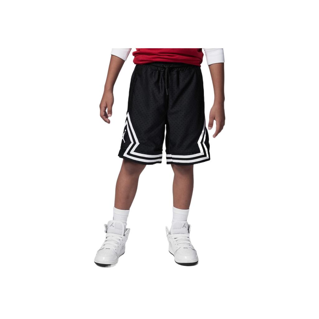 Jordan Logo Print Mesh Basketball Shorts Kids Bottoms Black DV0425-010