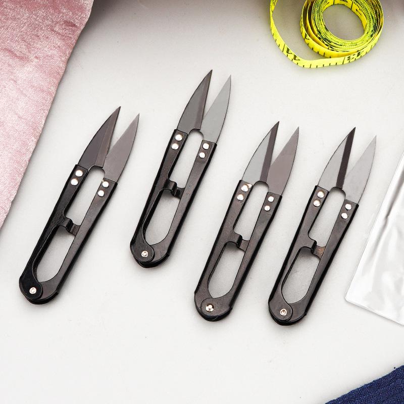 U-Shaped Carbon Steel Thread Scissors for Sewing and Cross-Stitch