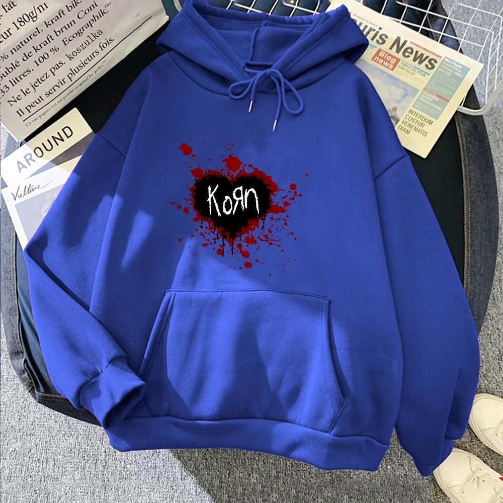 Korn Band Heavy Mental Winter Men Hoodie Long Sleeve Sweatwear Couple Soft Fleece Funko Pop Regular Fit Graphic Hoodies