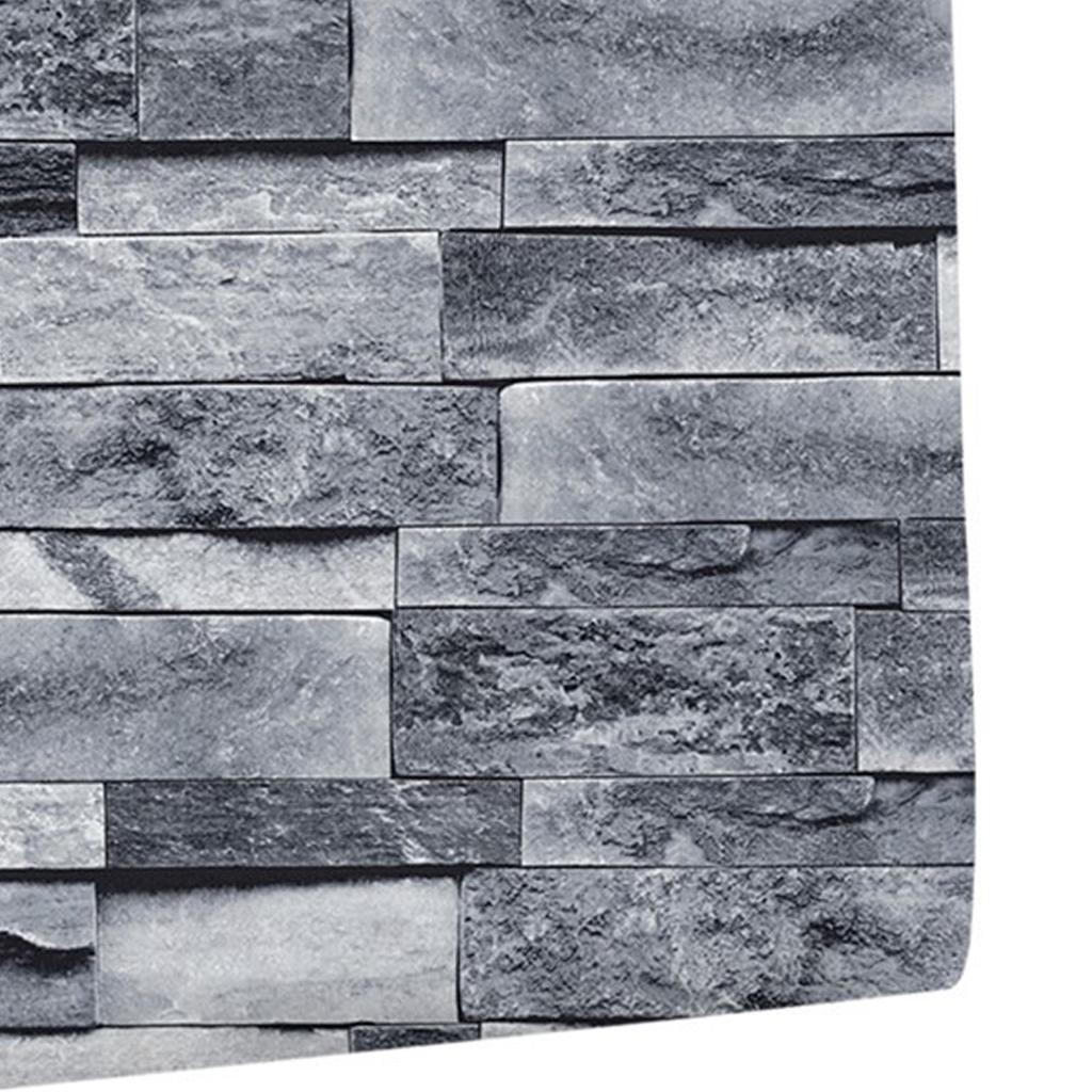 Self Adhesive Wallpaper 3D Simulation Brick Designed Thickened Paper Wall Stickers for Decoration