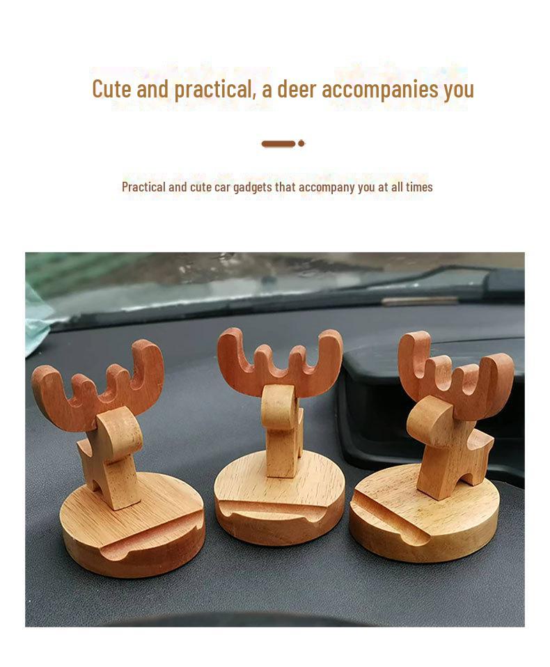 Universeller Telefon- und Tablet-Ständer aus Massivholz