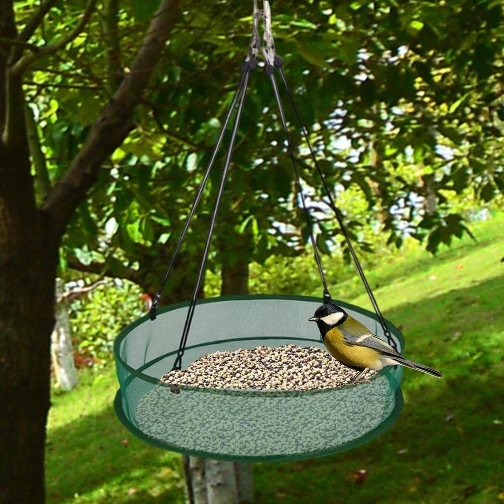 Vogelzaad Opvangbak Vogelzaad Ring Buiten Tuin Hangend voor Buiten