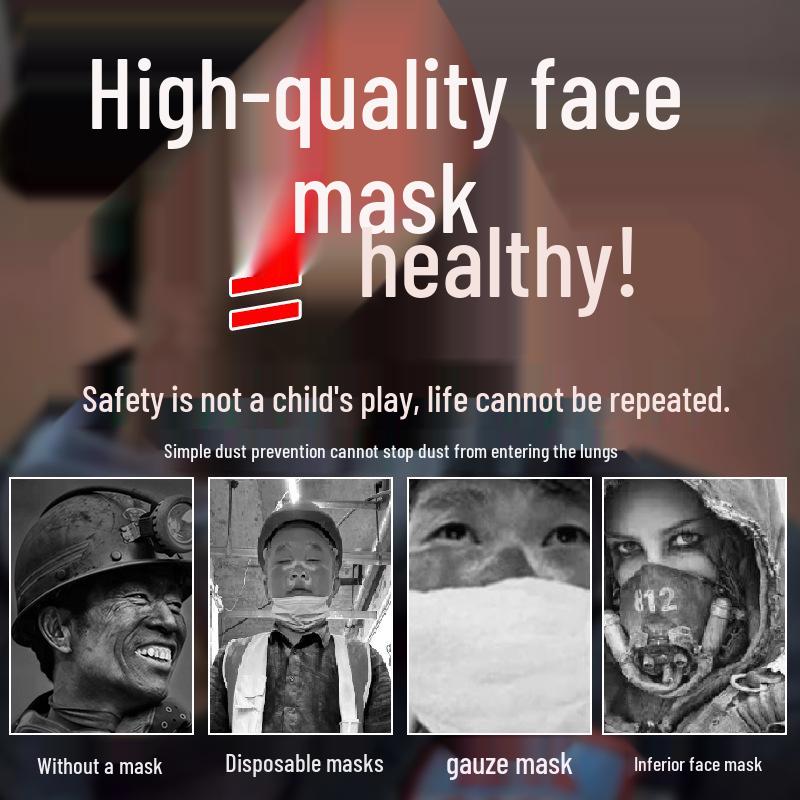 BaoWeiKang N3703 High-Efficiency KN95 Dust Mask with Filter Cotton