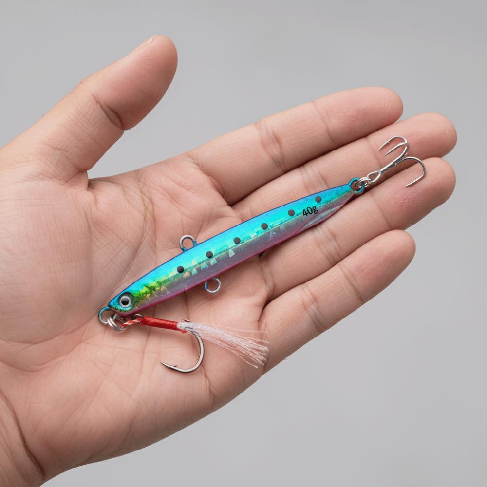 5pcs/box 40g Artificial Fishing Bait Set Crank Hook Fishing Lures Kit Fishing Accessories