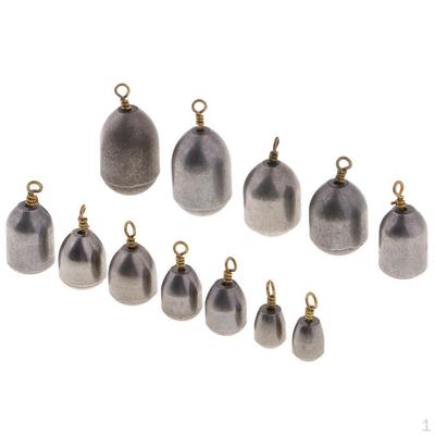 12pcs Iron Sinker Rig Fishing Weights Drop Accessories 4g - 28g
