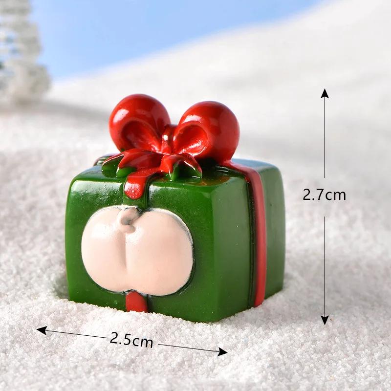 Christmas Decoration Ornaments Xmas Micro Landscape New Year 2026 Miniatures Home Decorative Santa Claus Figurines Home Decor