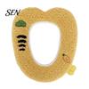 Universal Fit Toilet Seat Covers Plush Cartoon Mat, Soft Thickened Washable Bathroom Pad Winter with Handle, Warm Skin-Friendly Adhesive Cushion