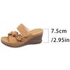 Fashion Sandal For Womens Floral Decorated Wedge Shoes Comfortable Cork Sole Stylish Shoe For Women'S Sandals 2026 Sandalias
