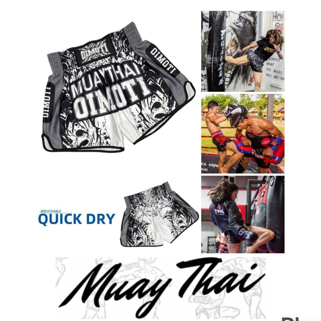 Włóczka Tatuaż Ochrona Muay Thai Kickboxing Boks MMA UFC Spodenki Casual Siłownia Sport Unisex Mężczyźni Kobiety Trening Szybkoschnący Nadruk Elastyczny Wysoki Stan Trening
