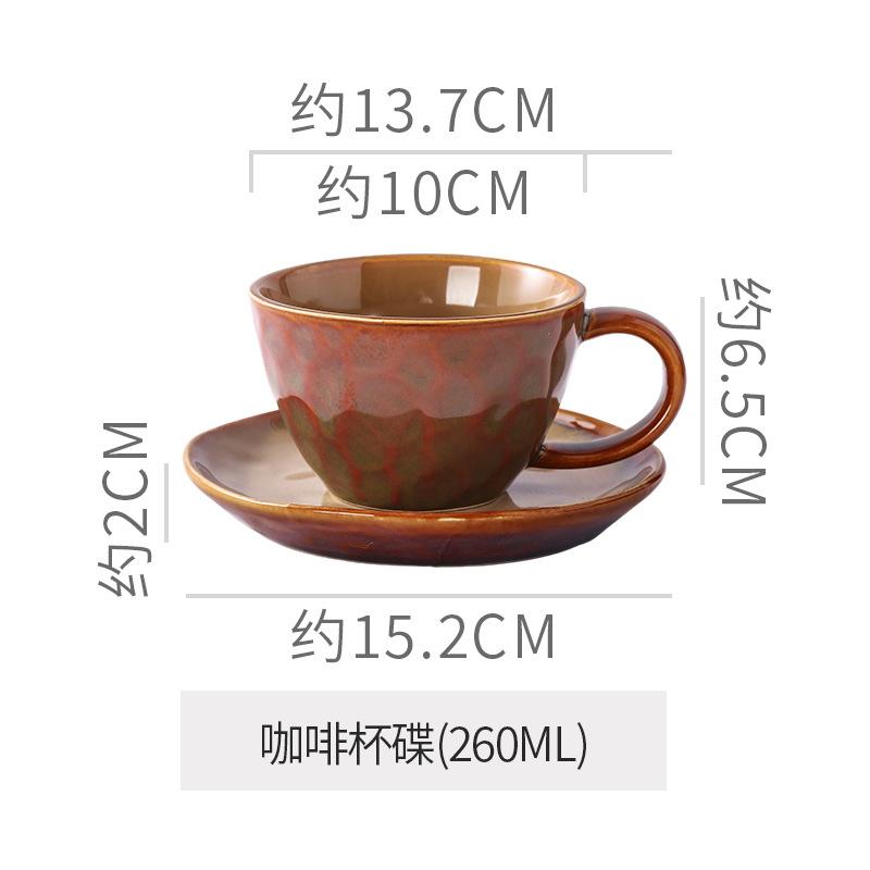 Retro Bowl Set, Special-shaped Large, Medium and Small Bowls, Kiln-changed Ceramic Tableware Creative Hotel Steak Plate