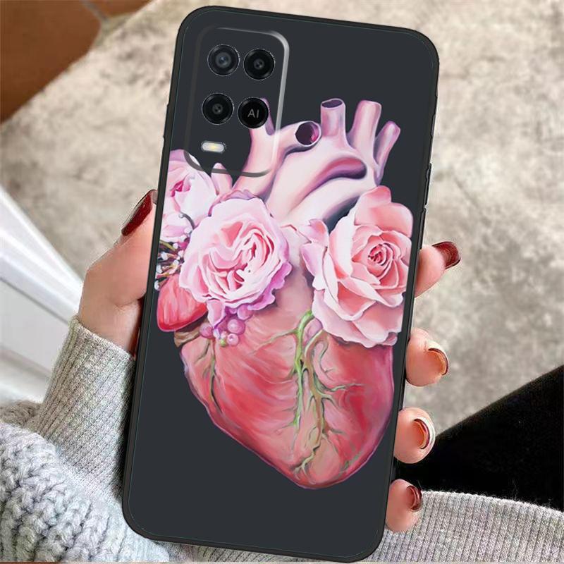 Medical Human Organs Brain Kidney Case For Oppo A60 A80 A40 A5 Pro A15 A16 A17 A57 A77 A94 A74 A54 A76 A96 A18 A38 A58 A78 A98
