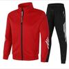 New Spring and Autumn Men's Stand-Up Collar Zipper Sports Suit Trendy Brand Men's Two-piece Sports Suit Customized